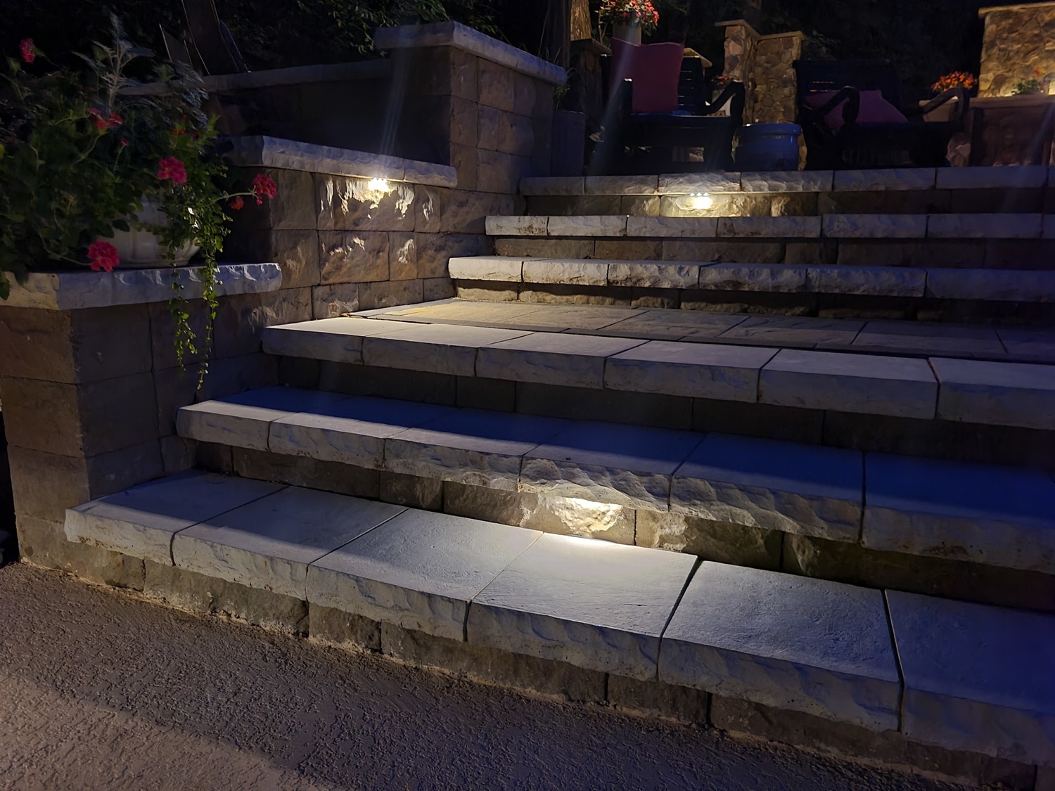 professional step lighting installation in Northern Ohio