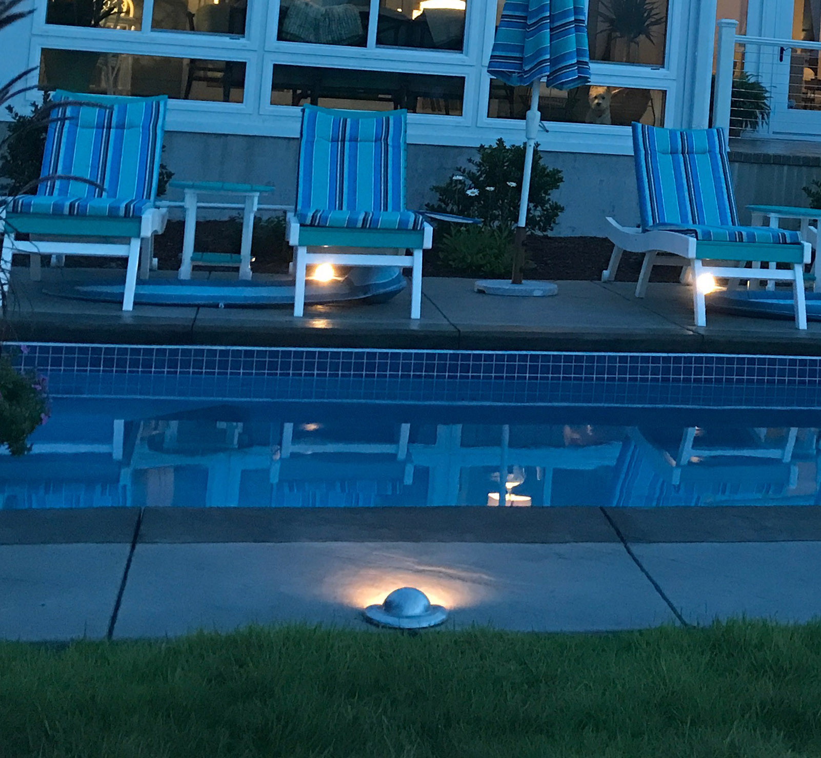 concrete pool patio
