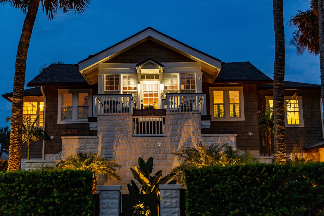 landscape lighting project installed at a home in Jacksonville, FL