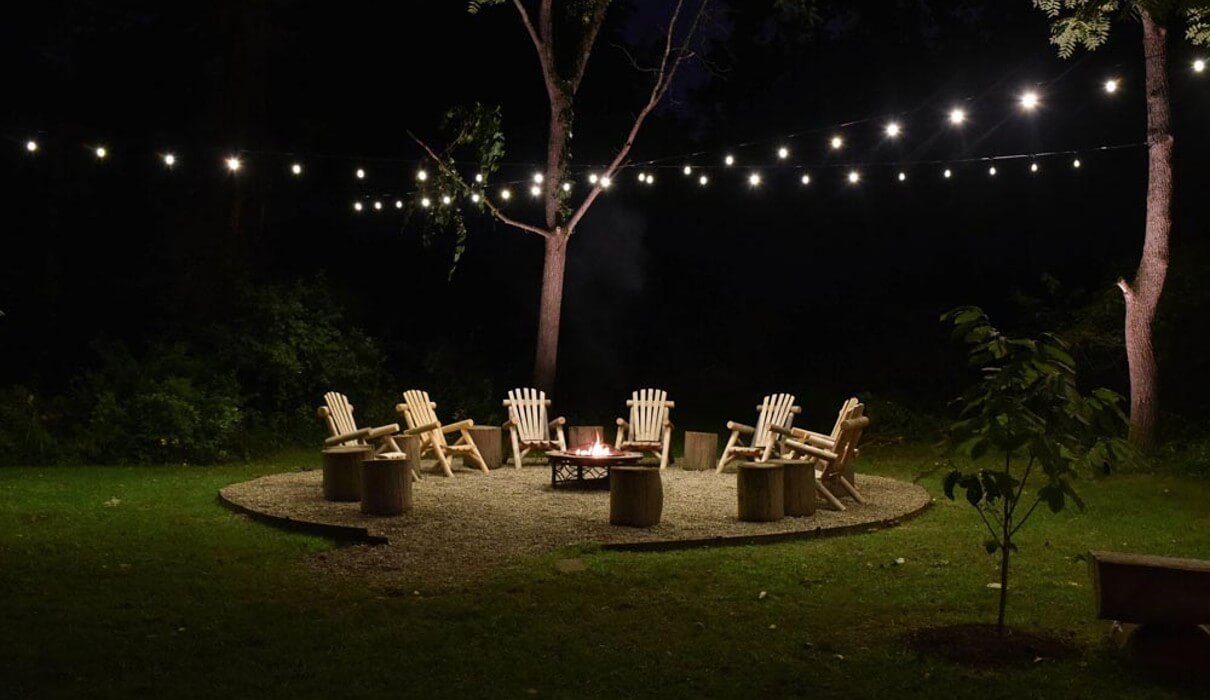 backyard lighting installer in Powhatan, VA