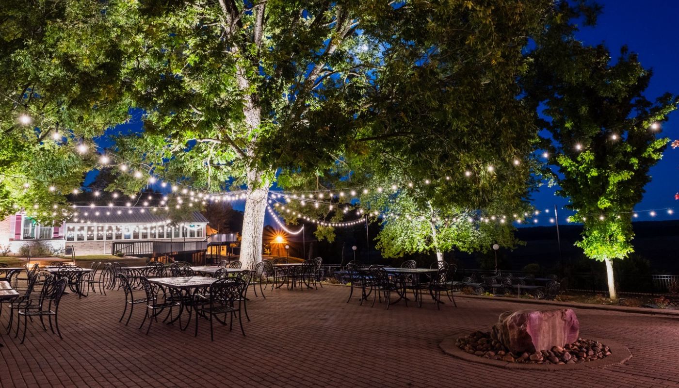 festive string lighting for your Richmond, VA landscaping