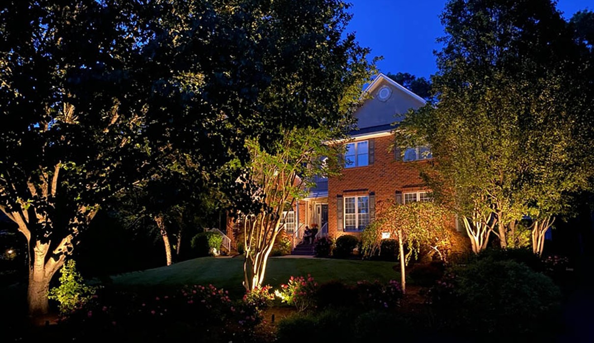 home uplighting in Powhatan, Virginia