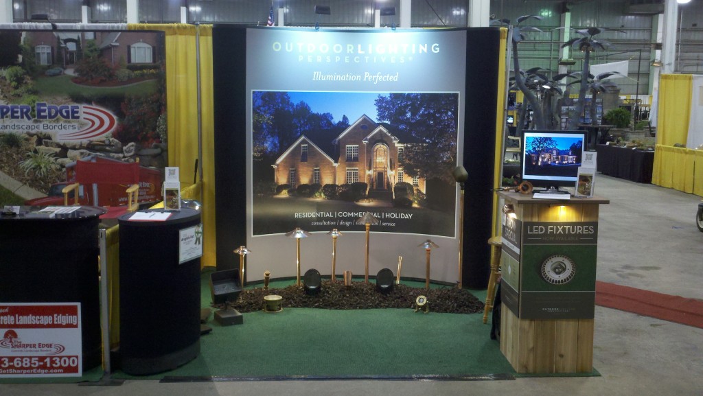 Outdoor Lighting Perspective booth at the Johnson County Home & Garden Show