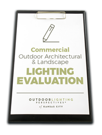 commercial outdoor architectural and landscaping from outdoor lighting perspectives of Kansas City 