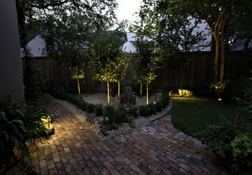 Charleston Patio with Outdoor Lighting 