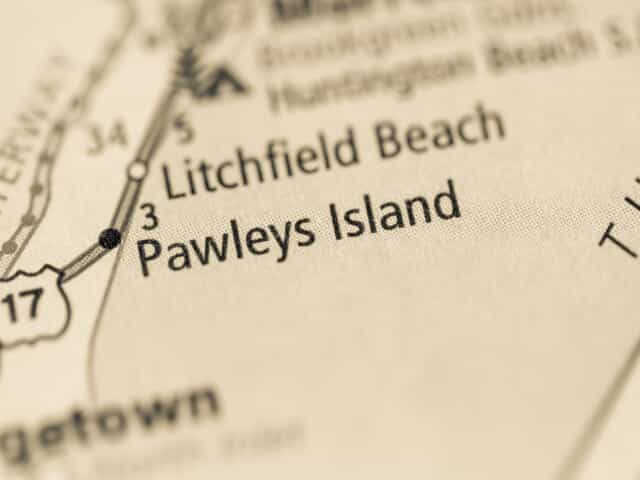 pawley's island on map 