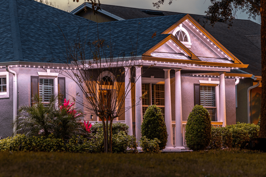 neutral Permanent Roofline Lighting
