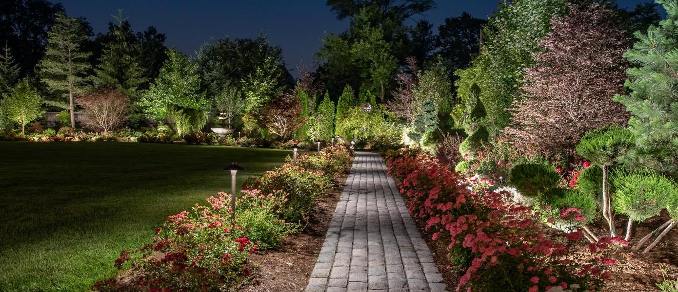 landscape lighting in Saugatuck