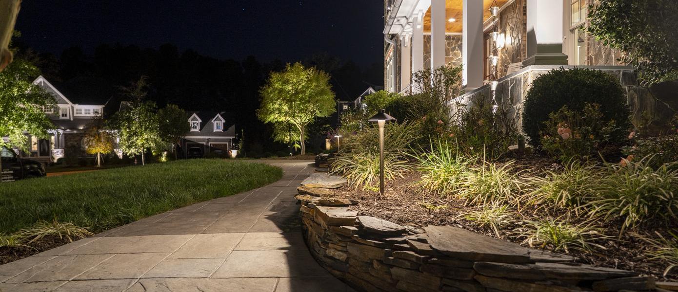 custom pathway lighting in Andover