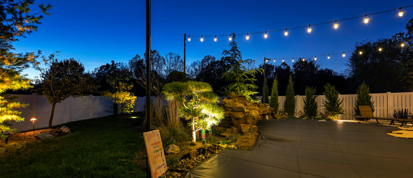 string patio lighting in North Reading MA