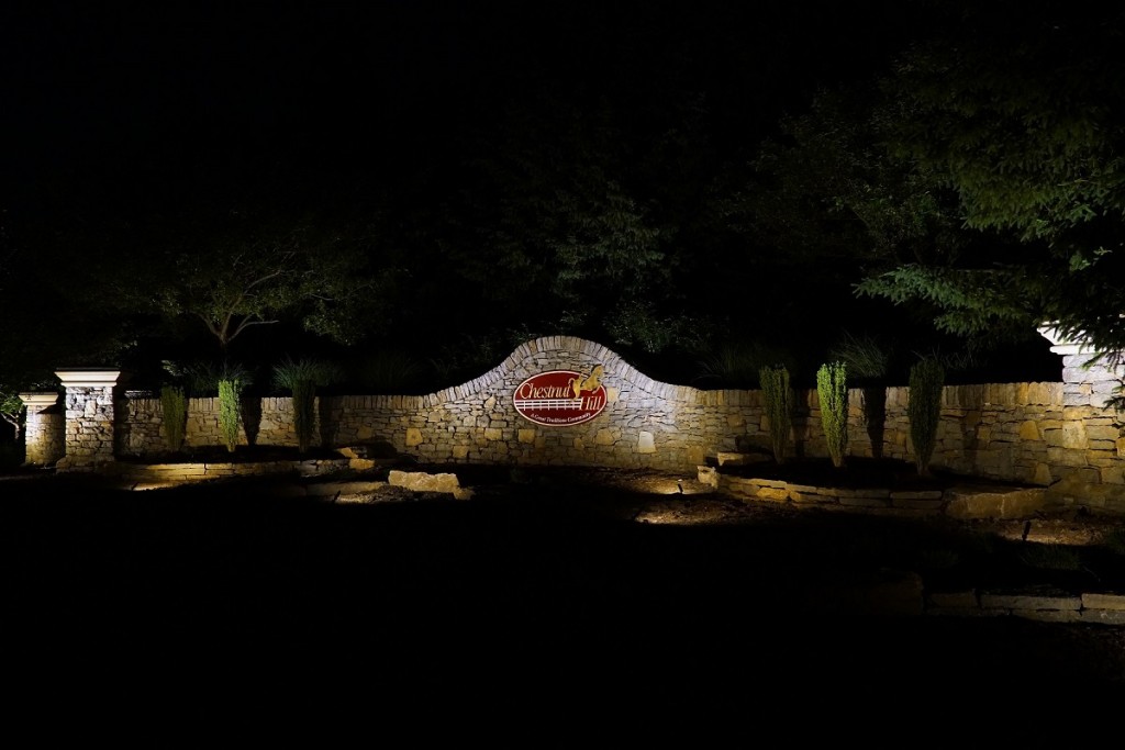 Cincinnati Subdivision Entry Lighting at Chestnut Hills