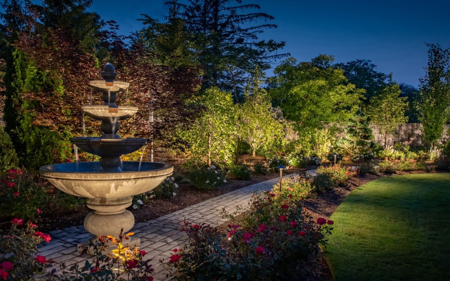 professional outdoor lighting installed in Highland, IN