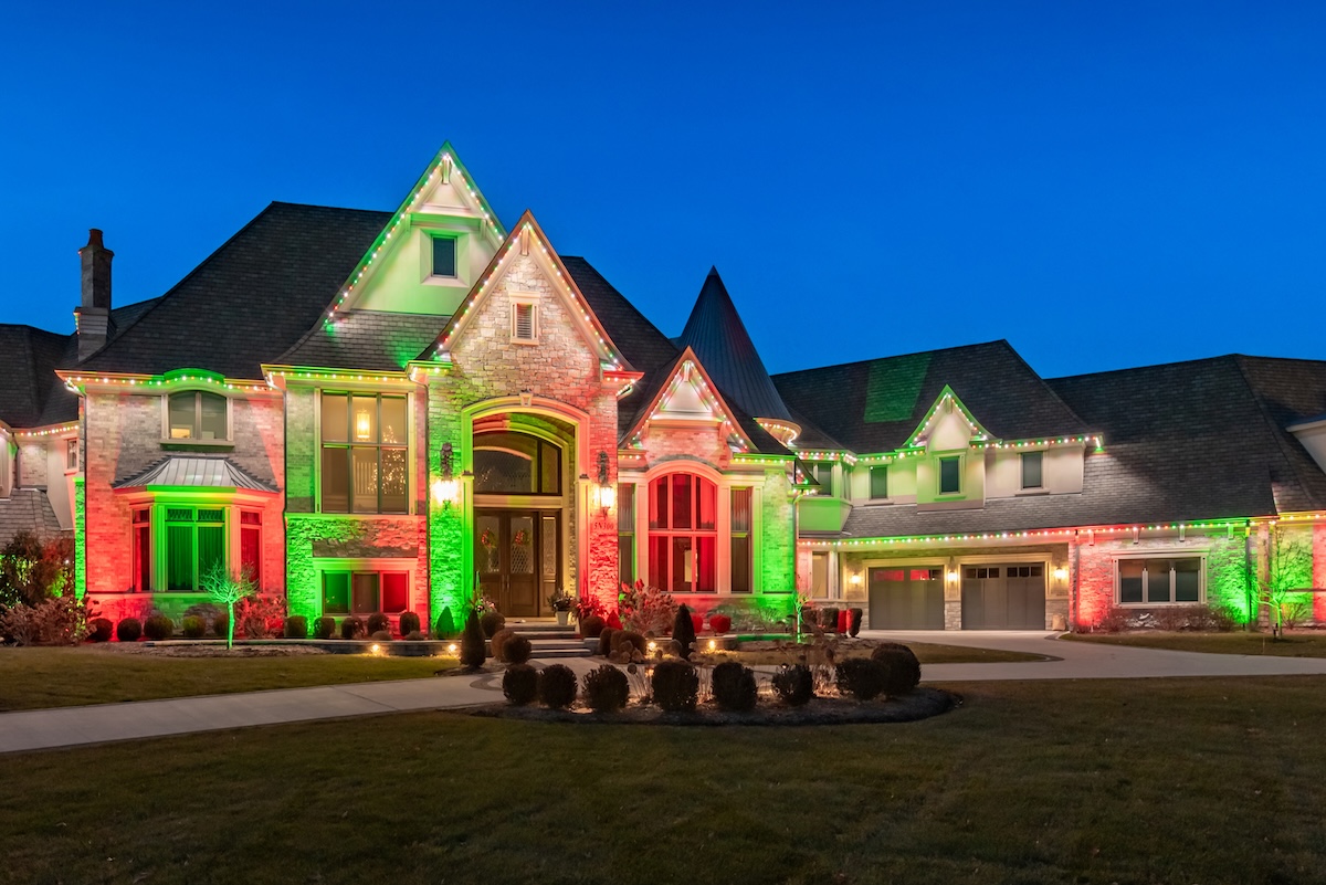 permanent roofline holiday lighting munster indiana